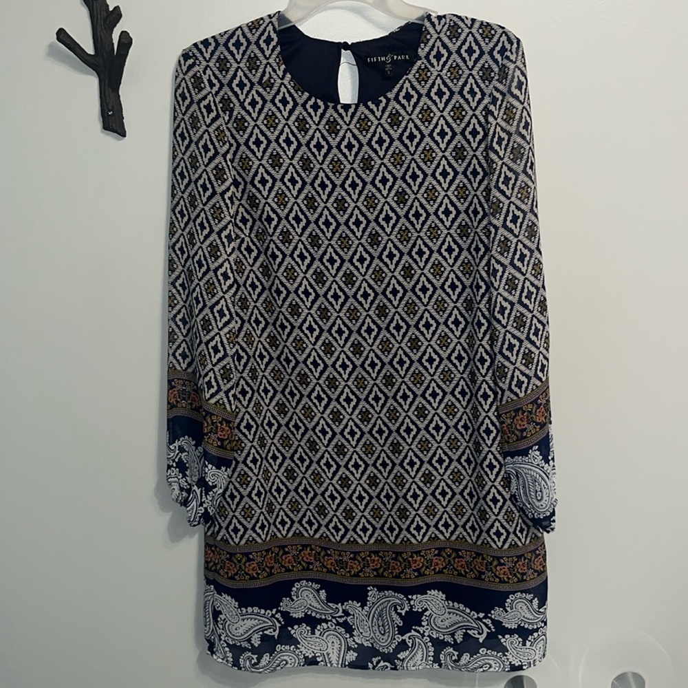 Multicolored business casual dress